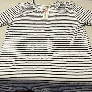 Copper Key B&W horizontal stripes Sz Junior XL